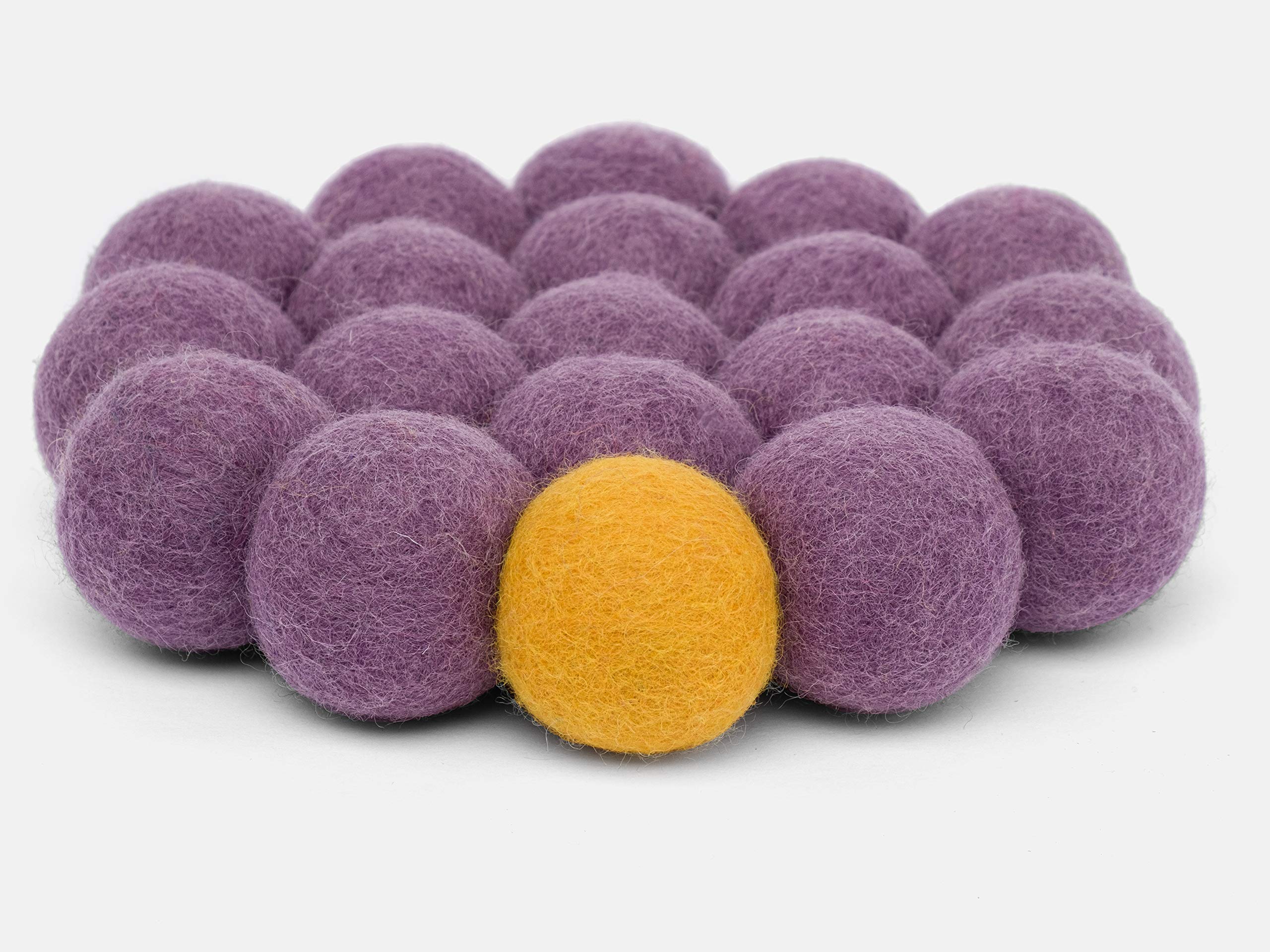 6 myfelt Big One Frida Pot Mat Diameter 20 cm Purple - Image 2