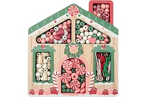 Stephen Joseph Gingerbread House Bead Kit: Create Festive, Reusable Holiday Ornaments