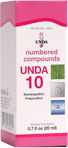 UNDA - UNDA 10 Compuestos numerados - Preparación homeopática - 07 fl oz