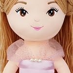 June Garden 30" XL Princesse Seraphina Rainbowdream Soft Rag Doll - Cadeau de poupée de taille de vie adorable pour filles - Robe rose