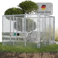 Heimfleiss® Komposter Garten Metall 750L, verzinkt