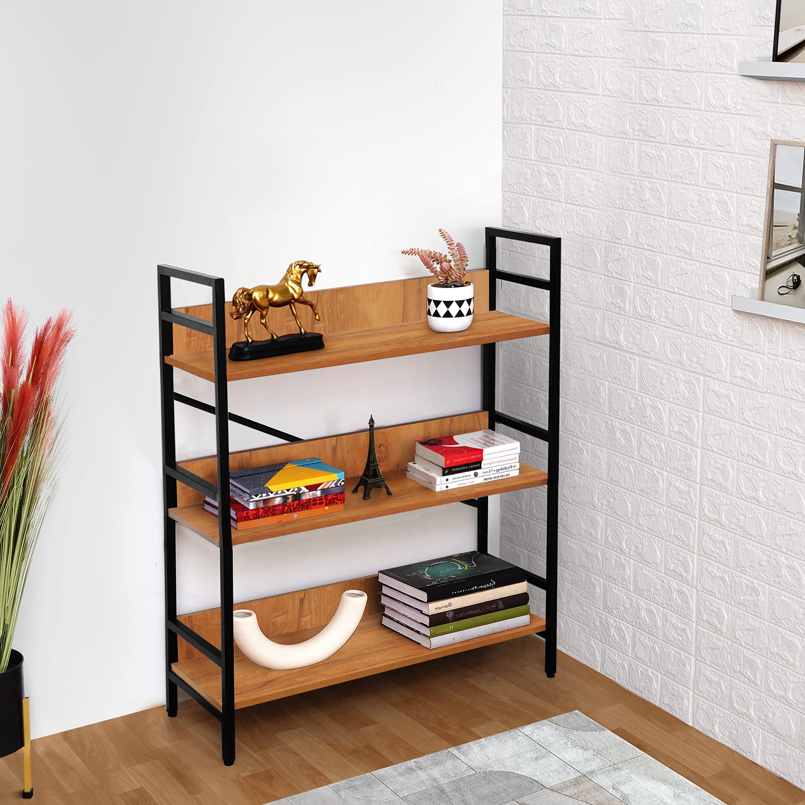 ABOUT SPACE 3-Tier Multipurpose Utility Rack (3 Ft) - Wooden Rack
