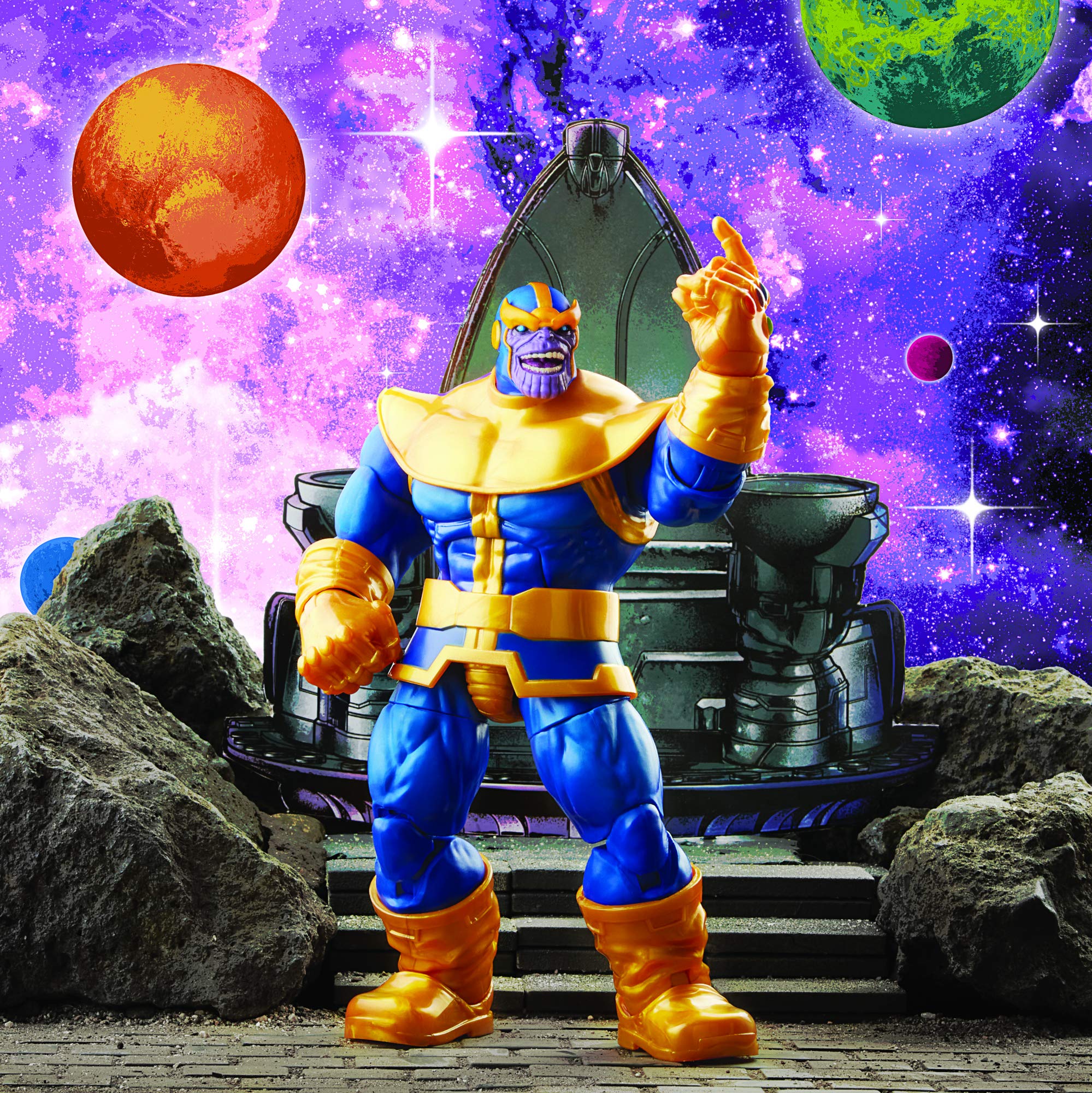 Marvel Legends Series Figura de 15 cm, com acessórios - Thanos