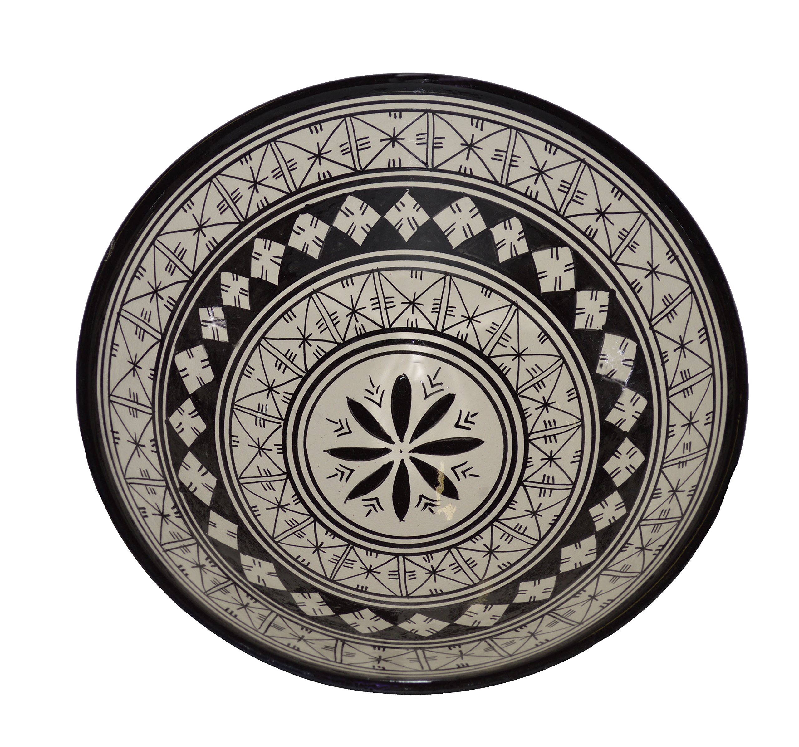 Ceramic Bowls Moroccan Handmade Serving Bowl (Medium 10 inches)