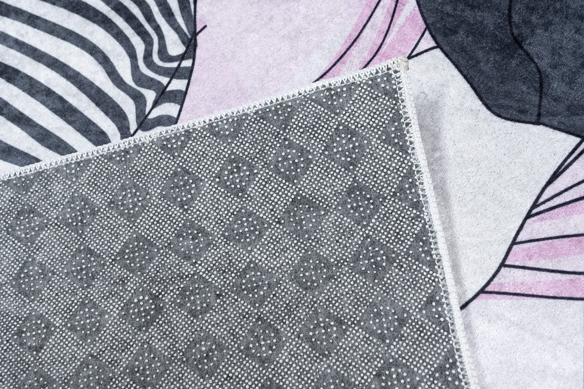 Tappeto Gioco Bambini Emma - Morbido Antiscivolo Lavabile, Design Ballerina Viola 140x200 Cm - Foto 2