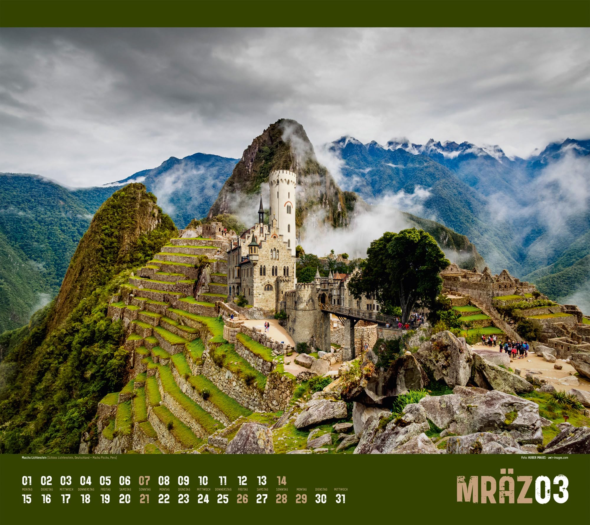 Verrückte Welt Kalender 2027: Außergewöhnlicher Fotomontagen im großen Querformat (54x48 cm) | Lifestyle- und Reisekalender