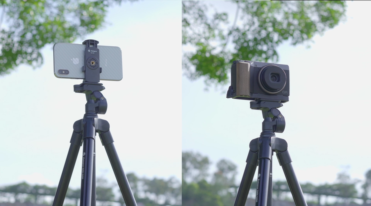 Lamicall Treppiede Per Fotocamera E Smartphone – Gambe A Sgancio Rapido, Carico 8 Kg, Testa Panoramica 3 Vie, Altezza 48-170 Cm, Compatibile DSLR/iPhone/GoPro