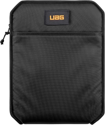URBAN ARMOR GEAR UAG Shock Sleeve Lite Compatible with iPad Pro 11 M5 2025 6th Gen, iPad 11 A16 2025 11th Gen, iPad Air 11 M3 2025 7th Gen, Tablet Sleeve Protective Case Front Zipper Pocket, Black