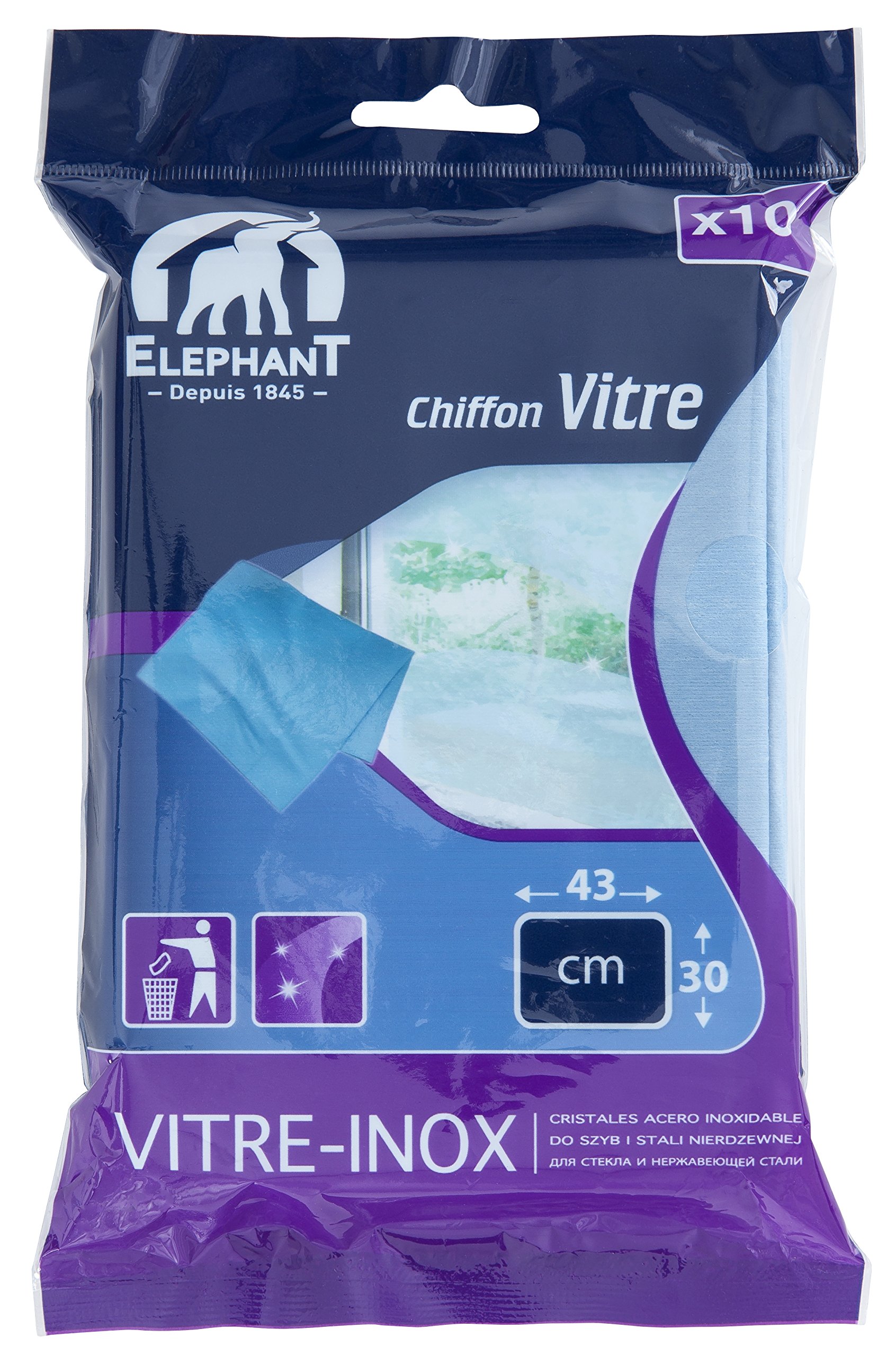 ELEPHANT - Panni per vetri, 2 confezioni da 10