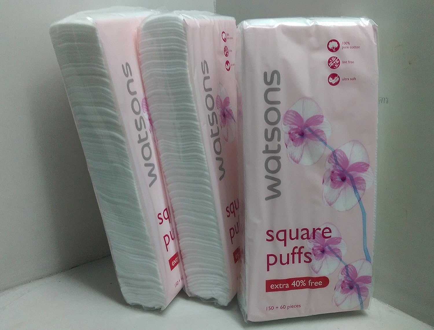 Facial Cotton Pad Square Puffs 100 Pure Cotton Super Save