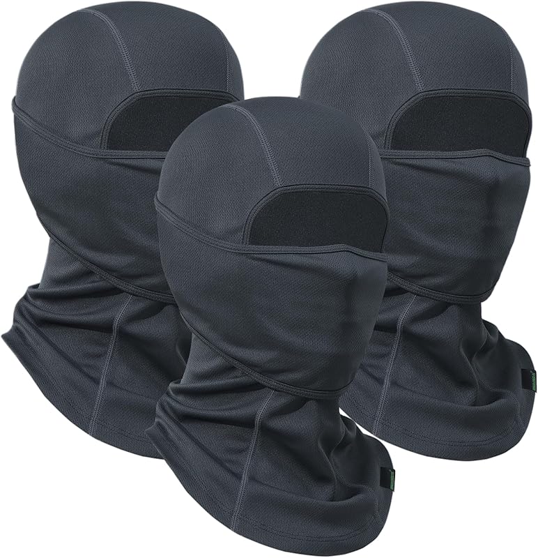 Balaclava Ski Mask 3 Pieces Full Face Cover for Men and Women Breathable Windproof Balaclava Face Mask for Skiing & Snowboard
