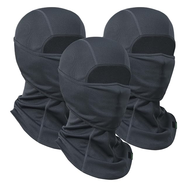 Balaclava Ski Mask 3 Pieces Full Face Cover for Men and Women Breathable Windproof Balaclava Face Mask for