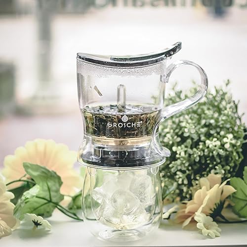 Miniatura 8 de GROSCHE Aberdeen - Tetera con infusor de té y cafetera inteligente, sin BPA, fácil de limpiar, fácil de limpiar, elaboración de hojas sueltas,