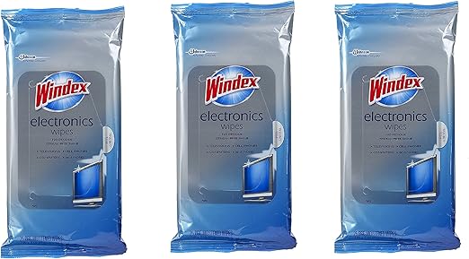 Windex 4330116550 Electronics Wipes, 25-Count (3 Pack)