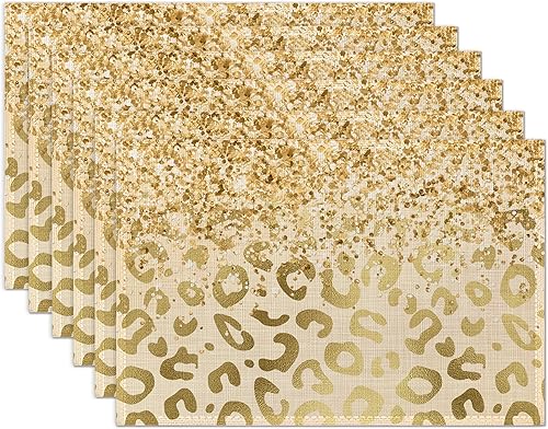 Miniatura 13 de Juego de 6 manteles individuales abstractos con diseño de margaritas y flores, lavables, resistentes al calor, para decoración de fiestas