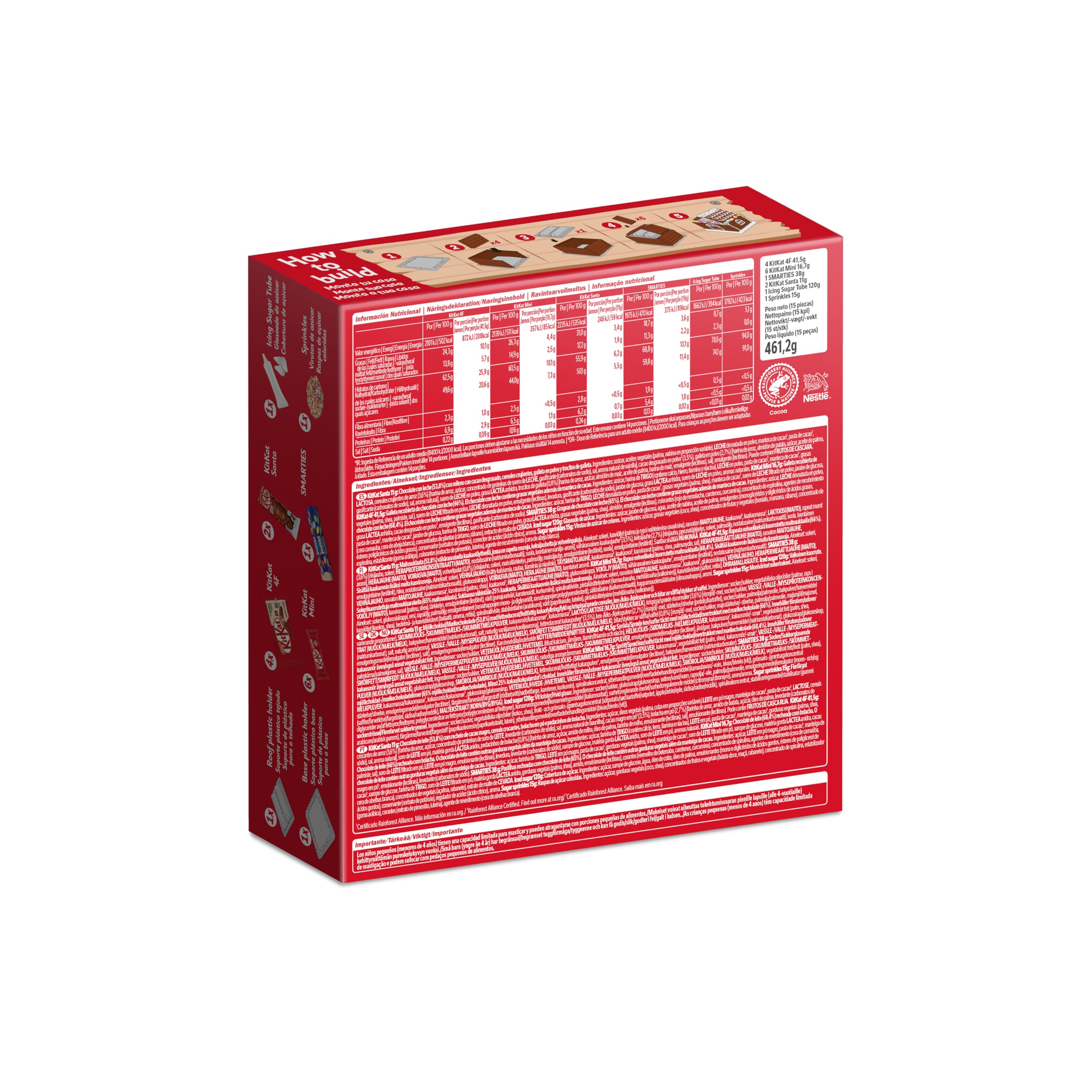 NESTLÉ KITKAT casa de chocolate con leche NAVIDAD paquete 461g