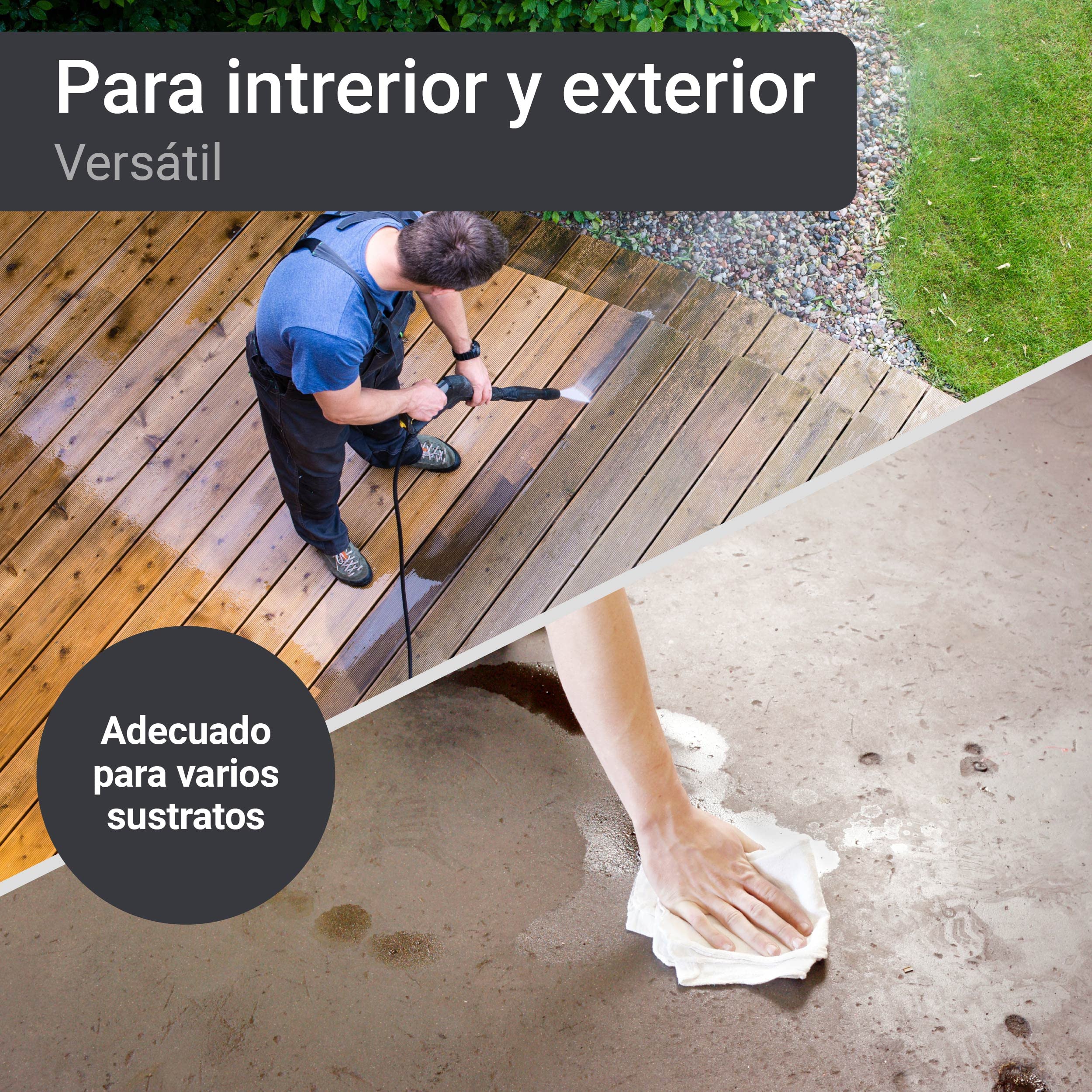 WO-WE Limpiador de hormigón cemento antes de aplicar pintura Prefiltro intenso W810-10L