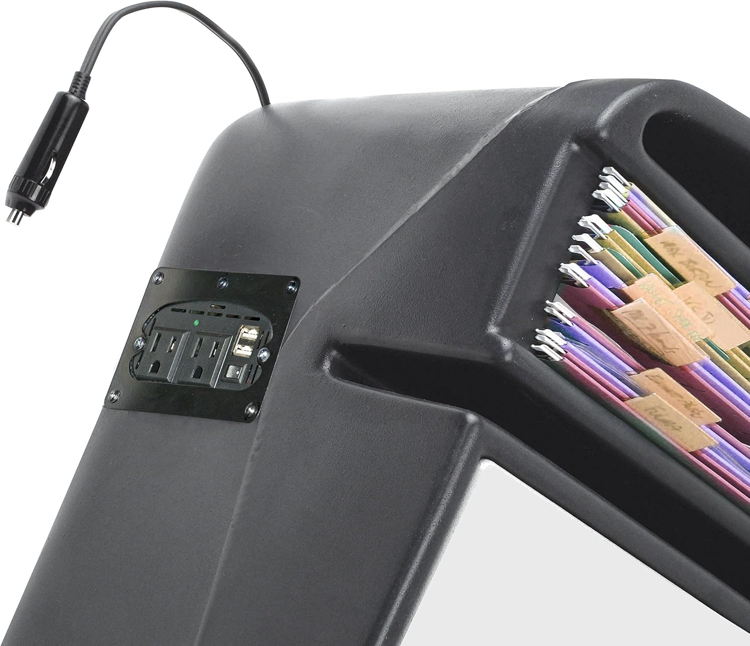 Super Deal Product AutoExec AUE38350 RoadMaster Car Desk Mahogany Finish with Built-in 200 Watt Power Inverter, Phone Mount and Printer Stand Promo 40% OFF AutoExec AUE38350 RoadMaster Car Desk Mahogany Finish with Built-in 200 Watt Power Inverter, Phone Mount and Printer Stand