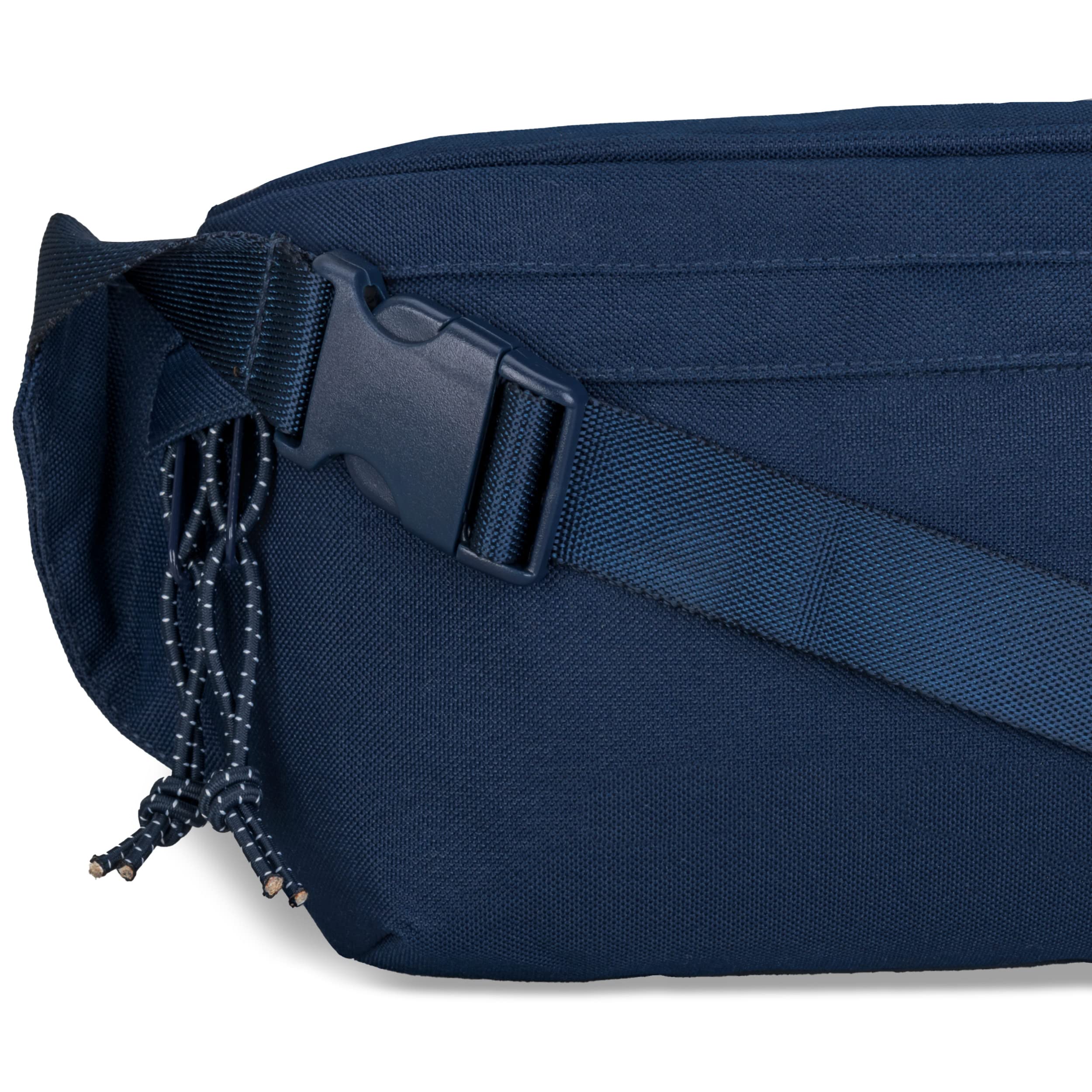 JOHNNY URBAN Riñonera Hombre y Mujer Azul - Tom - Riñoneras Hip Bag para Festivales y Deportes - Bolsa de Cintura Hipster Fanny Pack Bolso de Viaje - Repelente al Agua