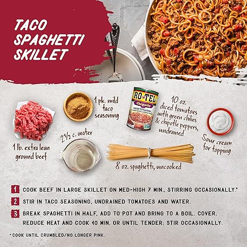 Miniatura 4 de RO-TEL Chipotle Tomates en cubitos con chiles verdes y chiles chipotle, aptos para dieta cetogénica, 10 onzas