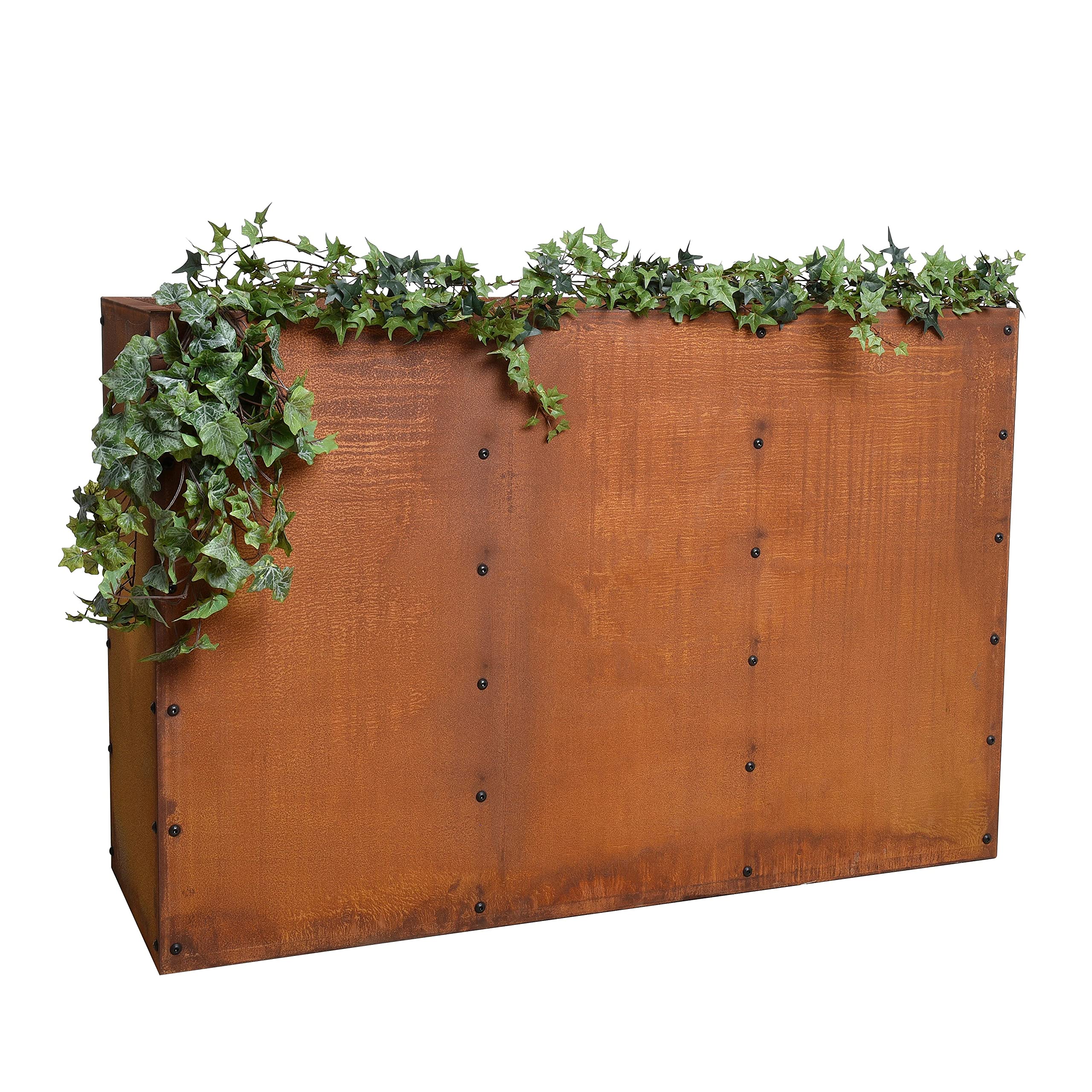 ESTEXO Hochbeet Pflanzkasten Edelrost Blumenkasten Pflanzbeet Blumenbeet Beet Stahl Pflanzkübel Blumenkübel Gartenbeet 120x40x80 cm