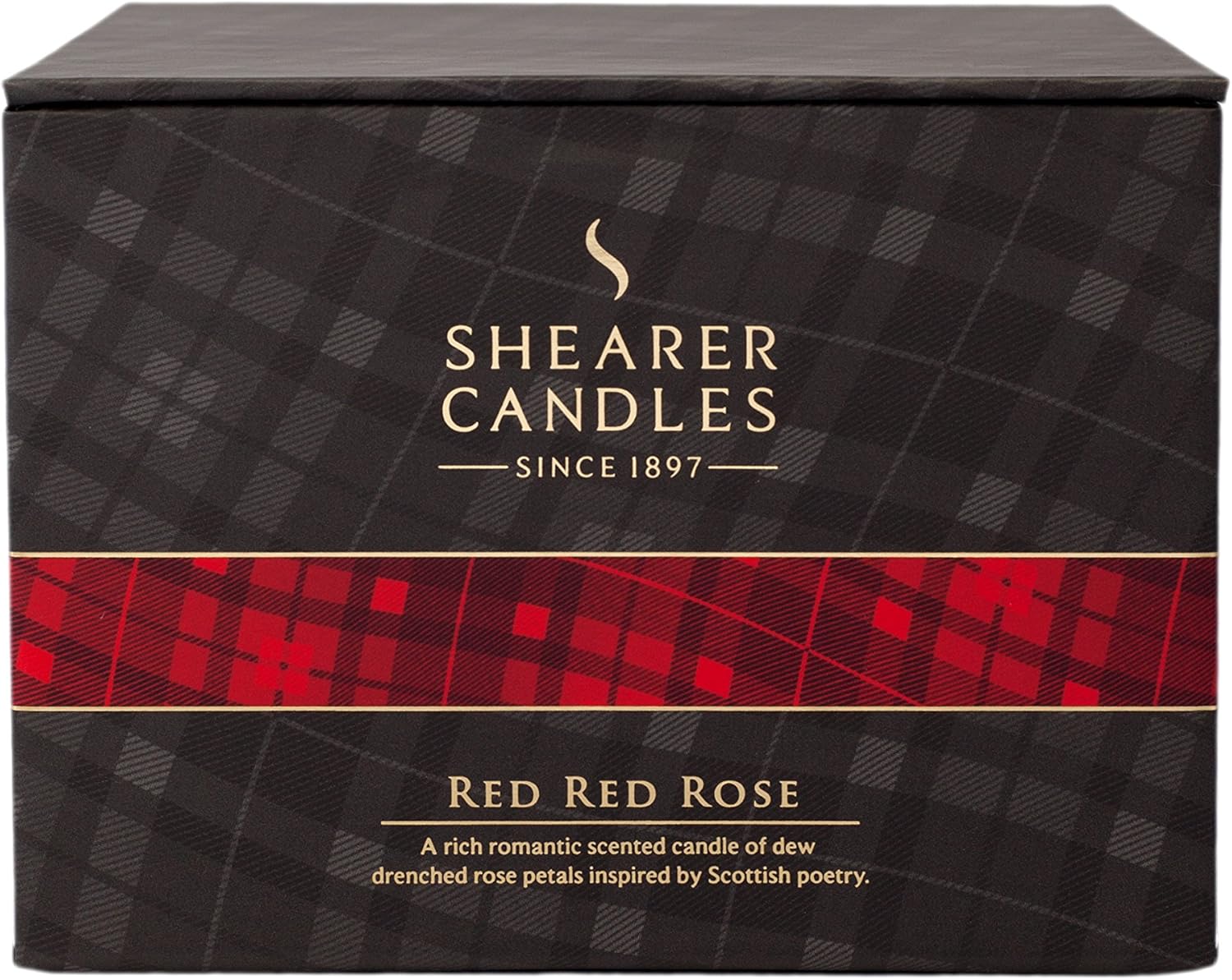 Shearer Candles Red Rose Scented Triple Wick Candle in giftbox