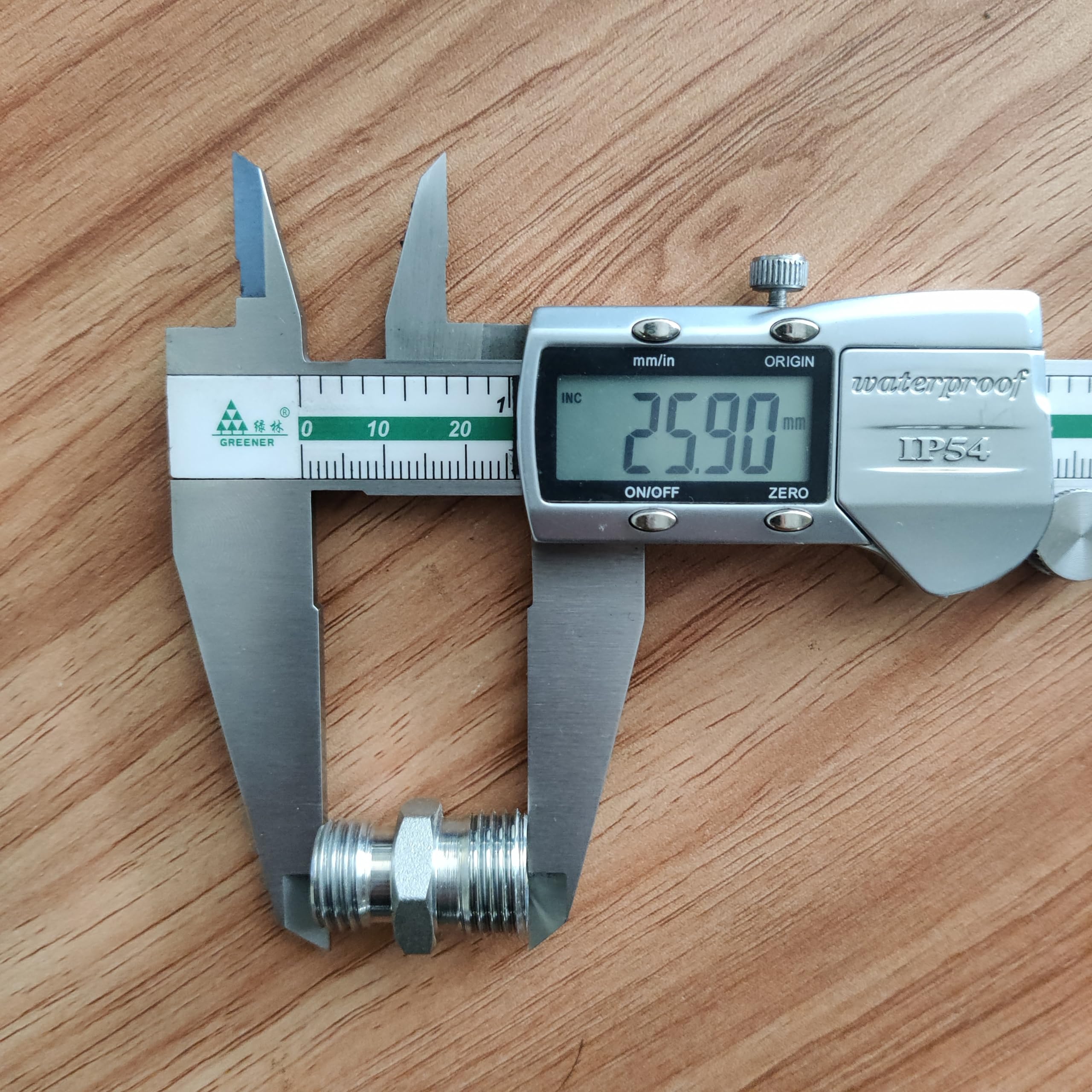 2 adaptadores M14 a M16 para excavadora, manguera hidráulica, conector de rosca