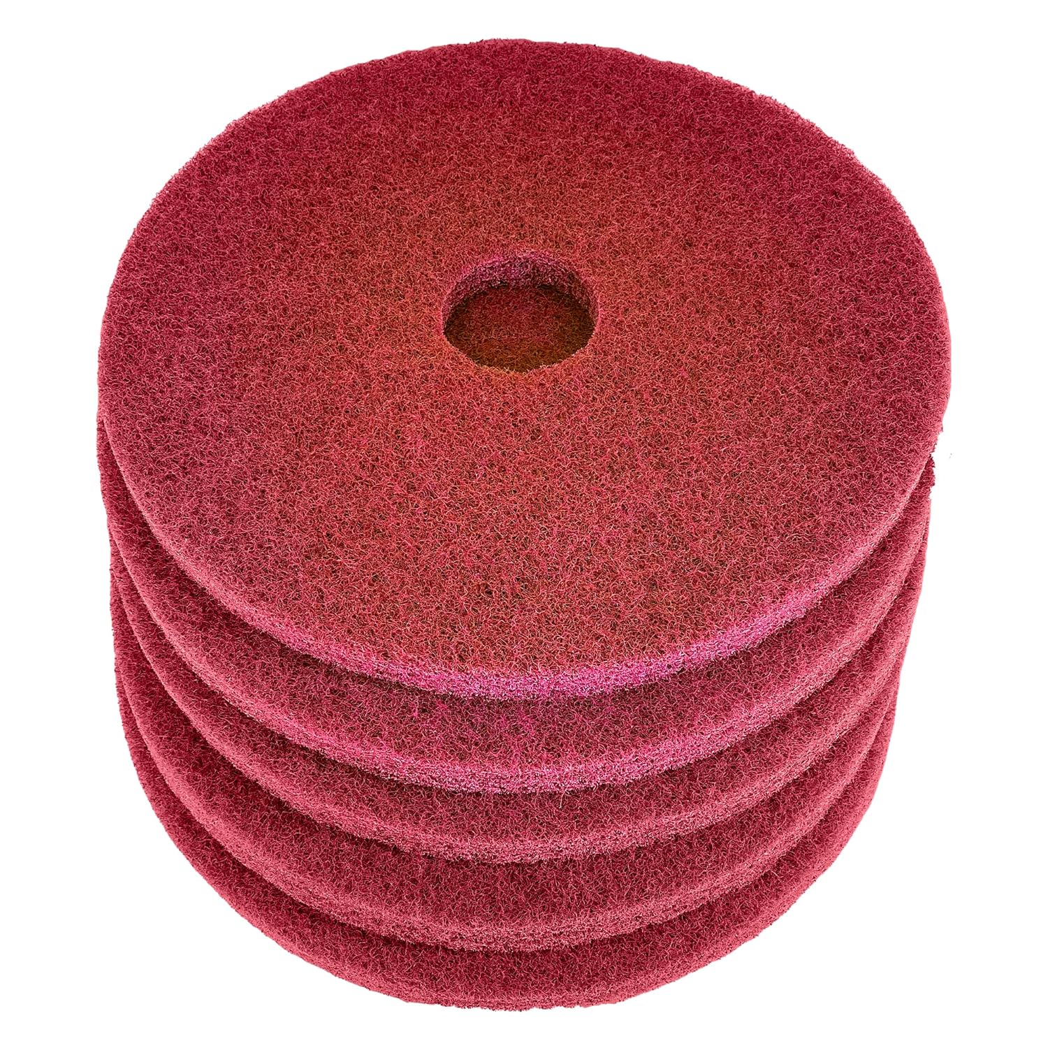 Virginia Abrasives 41650160 5 Pack 16" Red Round Floor Maintenance