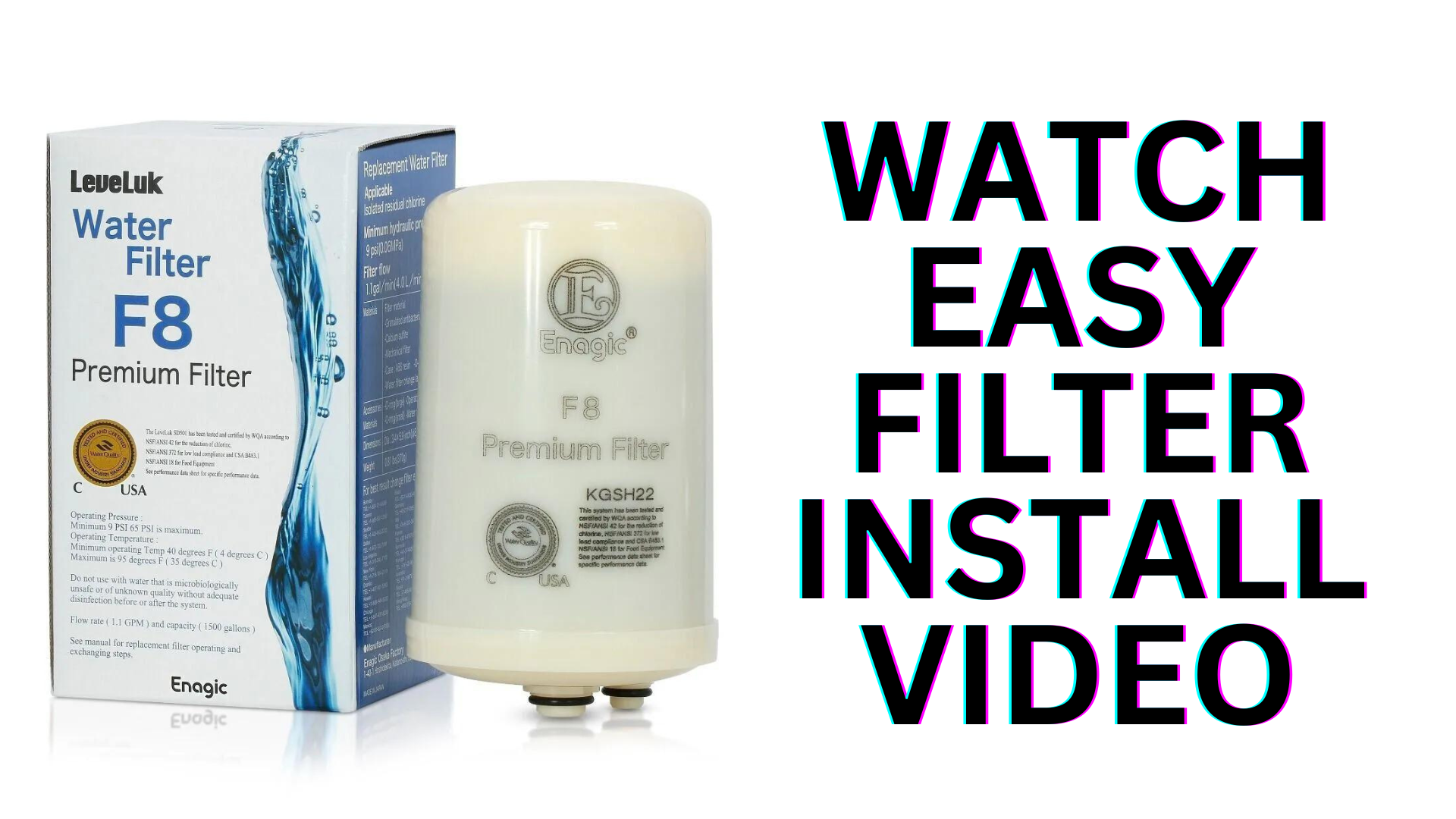Watch Enagic F8 water filter leveluk K-8 install.MOV on Amazon Live