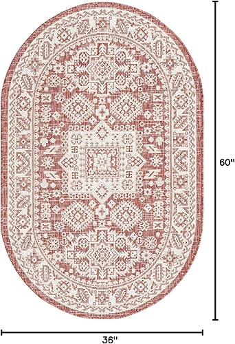 Miniatura 321 de Rugs.com Outdoor Aztec Collection Alfombra – 4 x 6 pies alfombra de tejido plano gris carbón perfecta para salas de estar, grandes comedores, planos