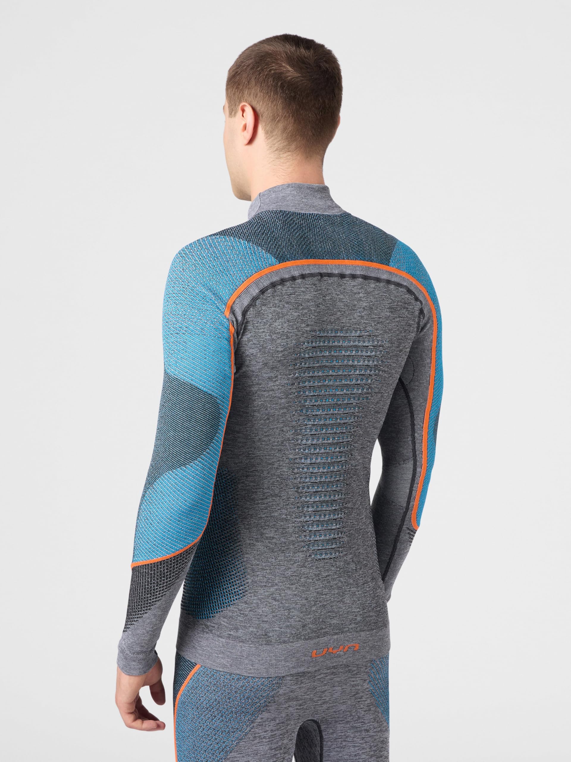 UYN Man Ambityon UW Shirt LG_SL. Melange Turtleneck Uyn Ambityon Maglia Intima Dolcevita Manica Lunga da Uomo Melange Uomo (Pacco da 1)