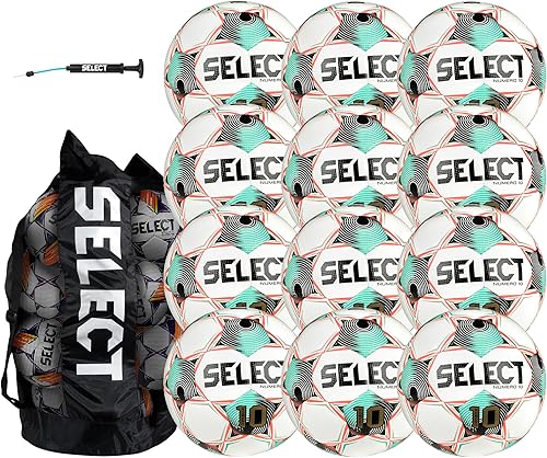 Miniatura 25 de Select Select Numero 10 - Balón de fútbol Amarillo/Azul/Rojo V25 - 1 Bola,All White NFHS V25 - 1 bola,All White NFHS V25 - Paquete de 12 bolas,All