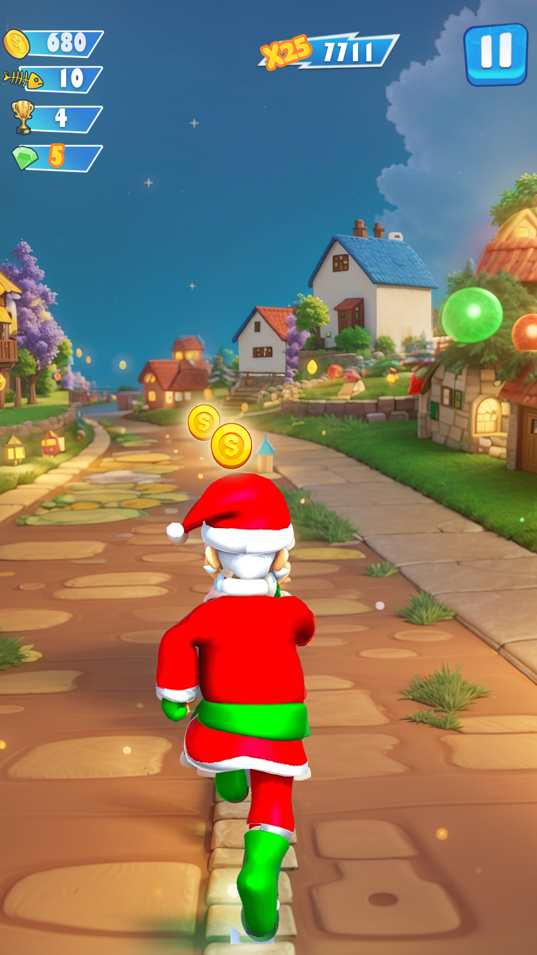 Santa Racing Game Endless Santa Run Christmas Adventure Game – Forest Runner Racing ...