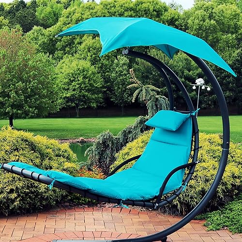 Miniatura 2 de Sunnydaze Cojín de repuesto para silla de salón colgante al aire libre y tela de paraguas - verde manzana