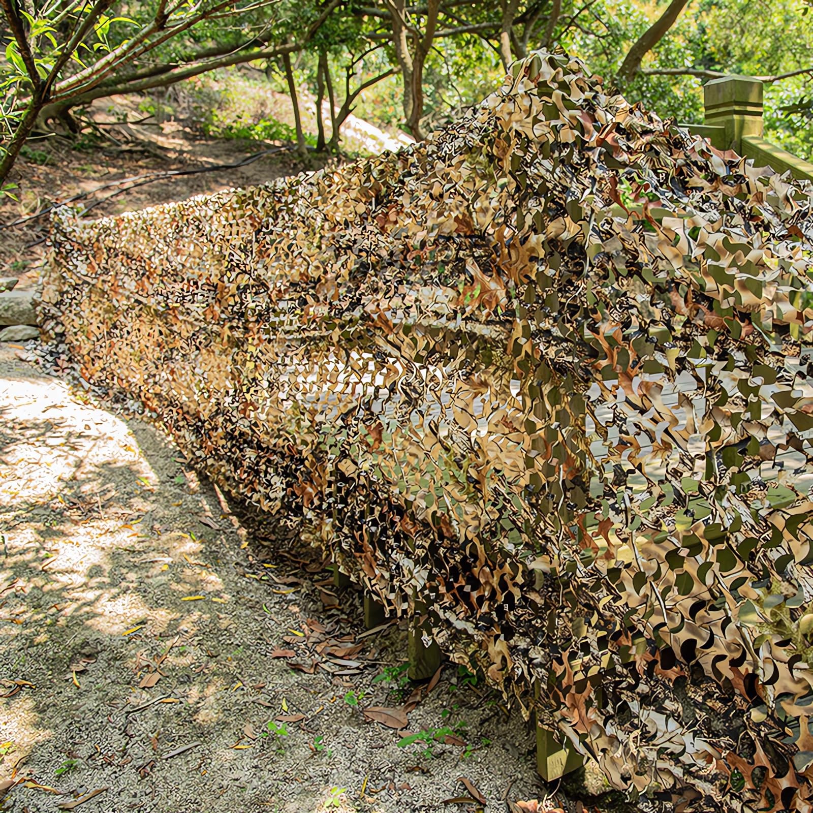 Camouflage Netting, 150D Tree Camouflage Net, Camo Netting for Hunting Camping Shooting Outdoor Photograph Military Car Cover Wildlife Observation Party Decorations