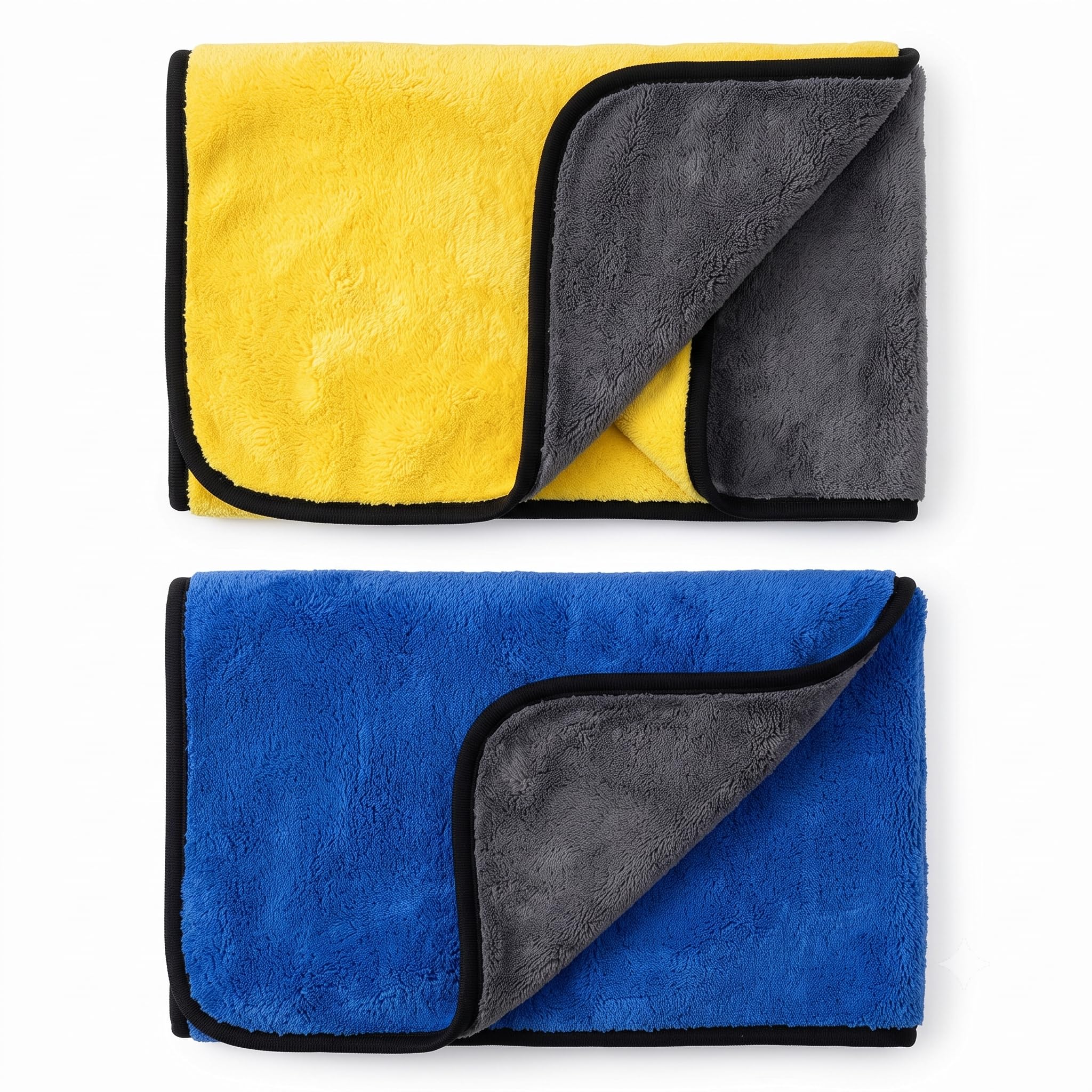 microfiber cleaning cloth for car & home, 40x60 cm, 800 gsm, pack of 4 | ultra plush coral fleece towel, 80% polyester 20% polyamide, super absorbent, scratch-free detailing & polishing wipes