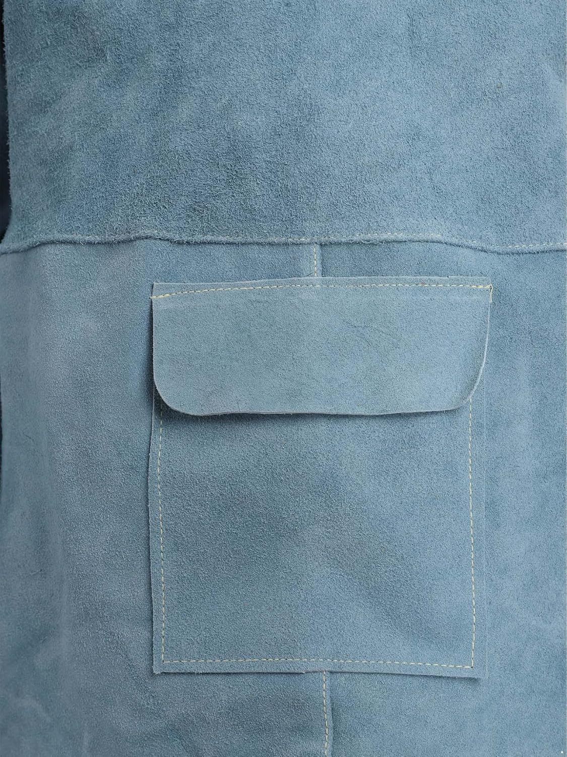 Cowhide Aprons for Men Women Welding Work Clothes Flame Wear Resistant Coat with Sleeves Heavy Duty