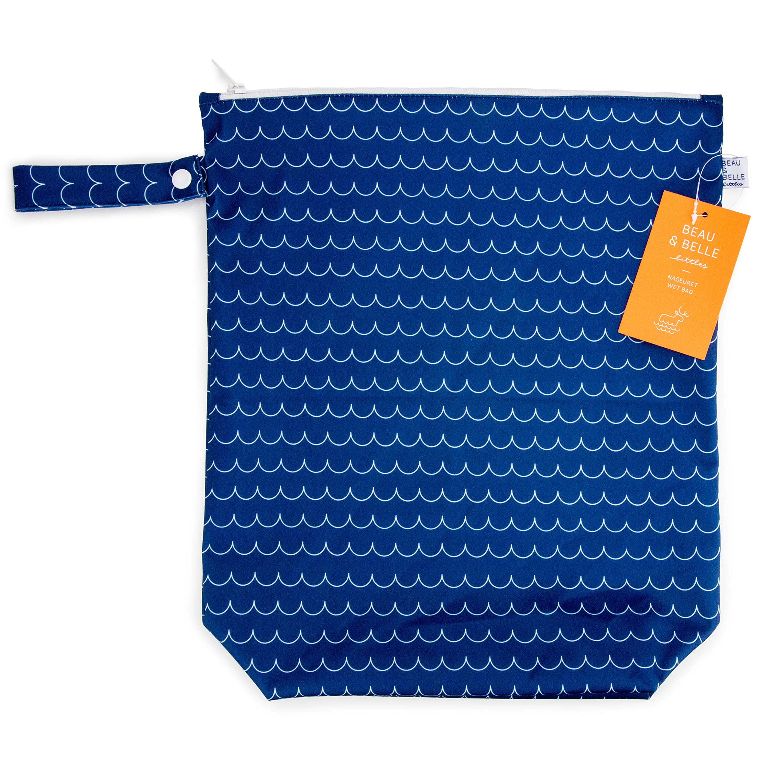 Wet Bag by BBLittles for Baby Cloth Diapers, Swimsuits, Reusable Swim Diapers, Breast Pump Parts or Gym Clothes. Waterproof Wet Dry Bag Material Keeps Things Dry. Keep in Your Diaper Bag or Purse.
