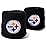 NFL Pittsburgh Steelers Franklin Sports Pittsburgh Steelers Embroidered Wristbandsnfl Embroidered Wristbands, Black, One Size
