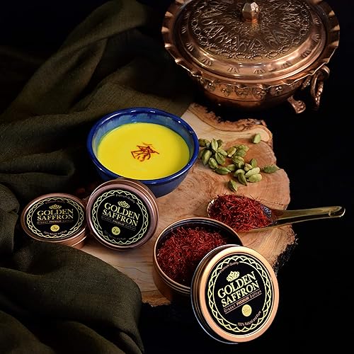 Miniatura 11 de Azafrán dorado, azafrán de alta calidad y calidad superior, todo azafrán rojo, grado A +, azafrán de grado más alto