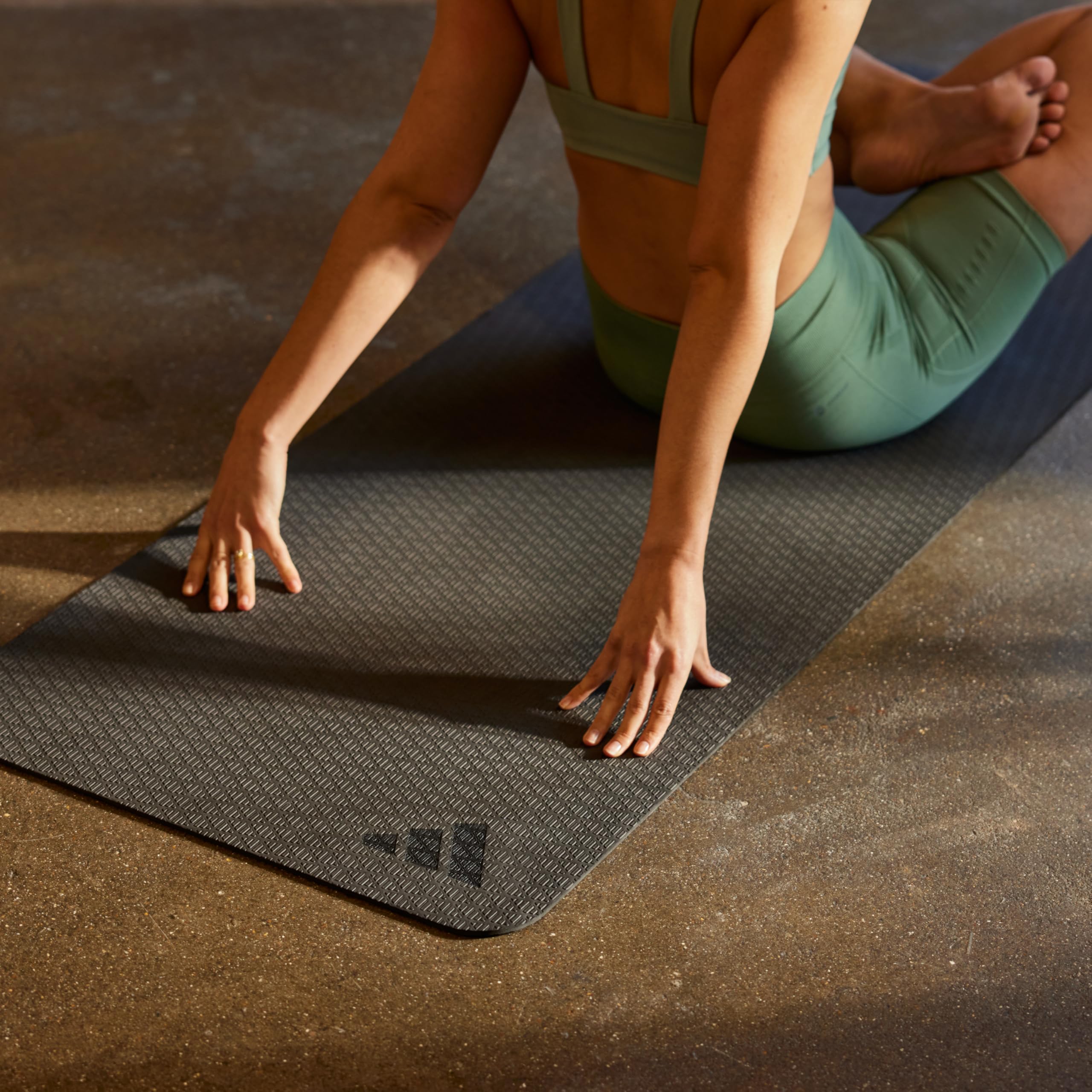 adidas Yoga Mat - Eco Friendly - Non Slip, Durable Textured Surface