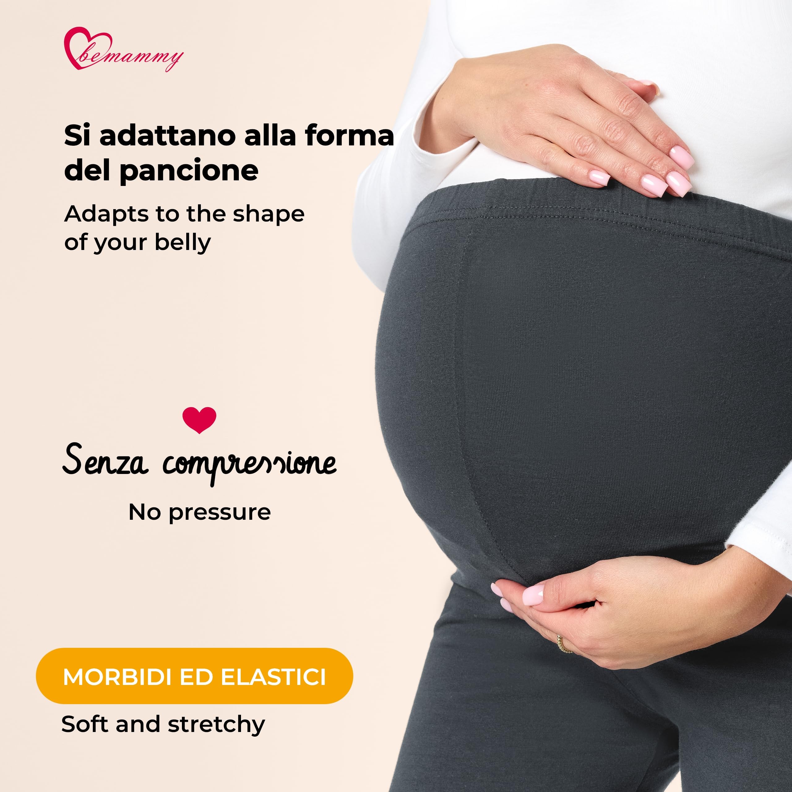 Be Mammy Leggings Premaman 3/4 2Pack BE20-229