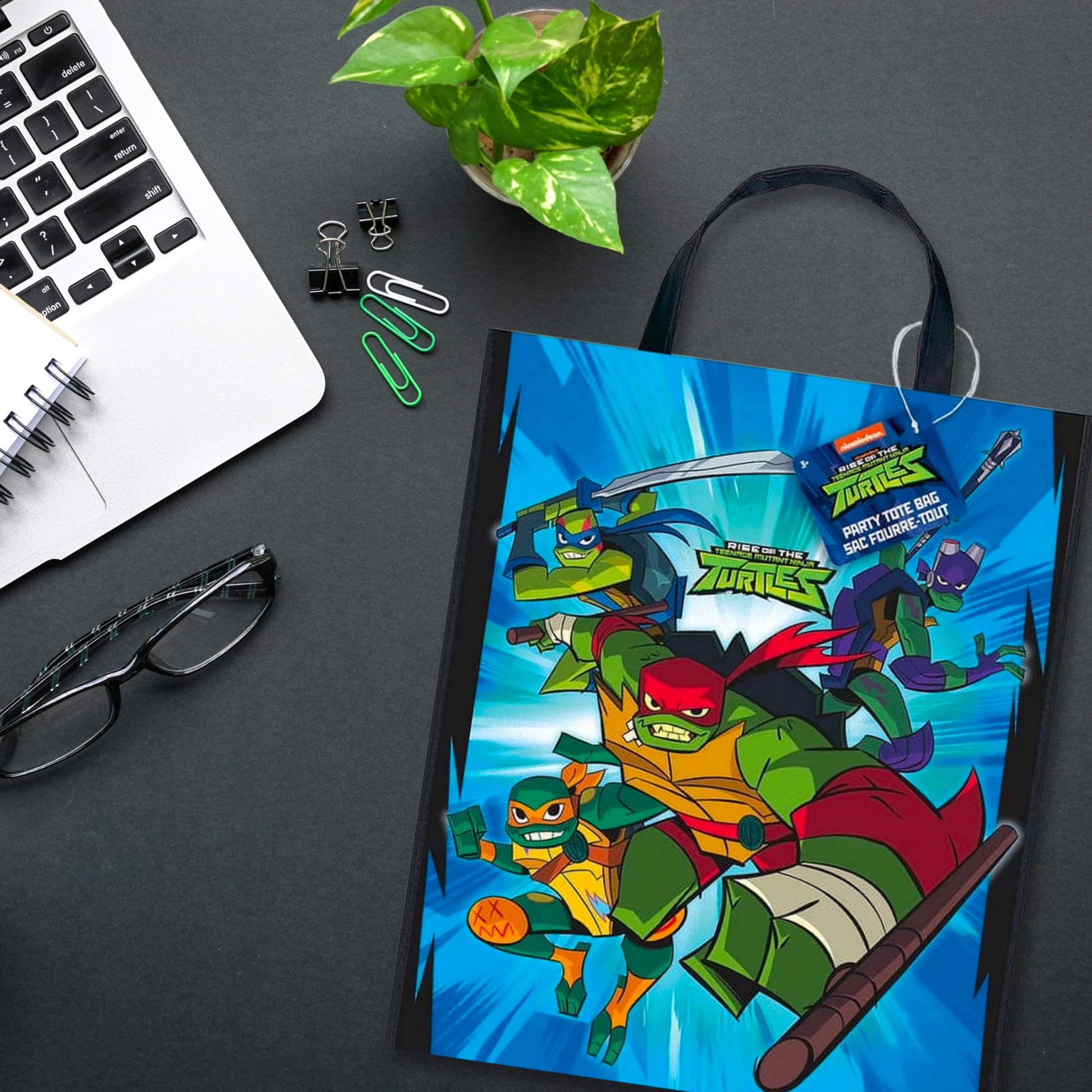 Amazon.com: Unique Ninja Turtles Plastic Tote Bag | 13