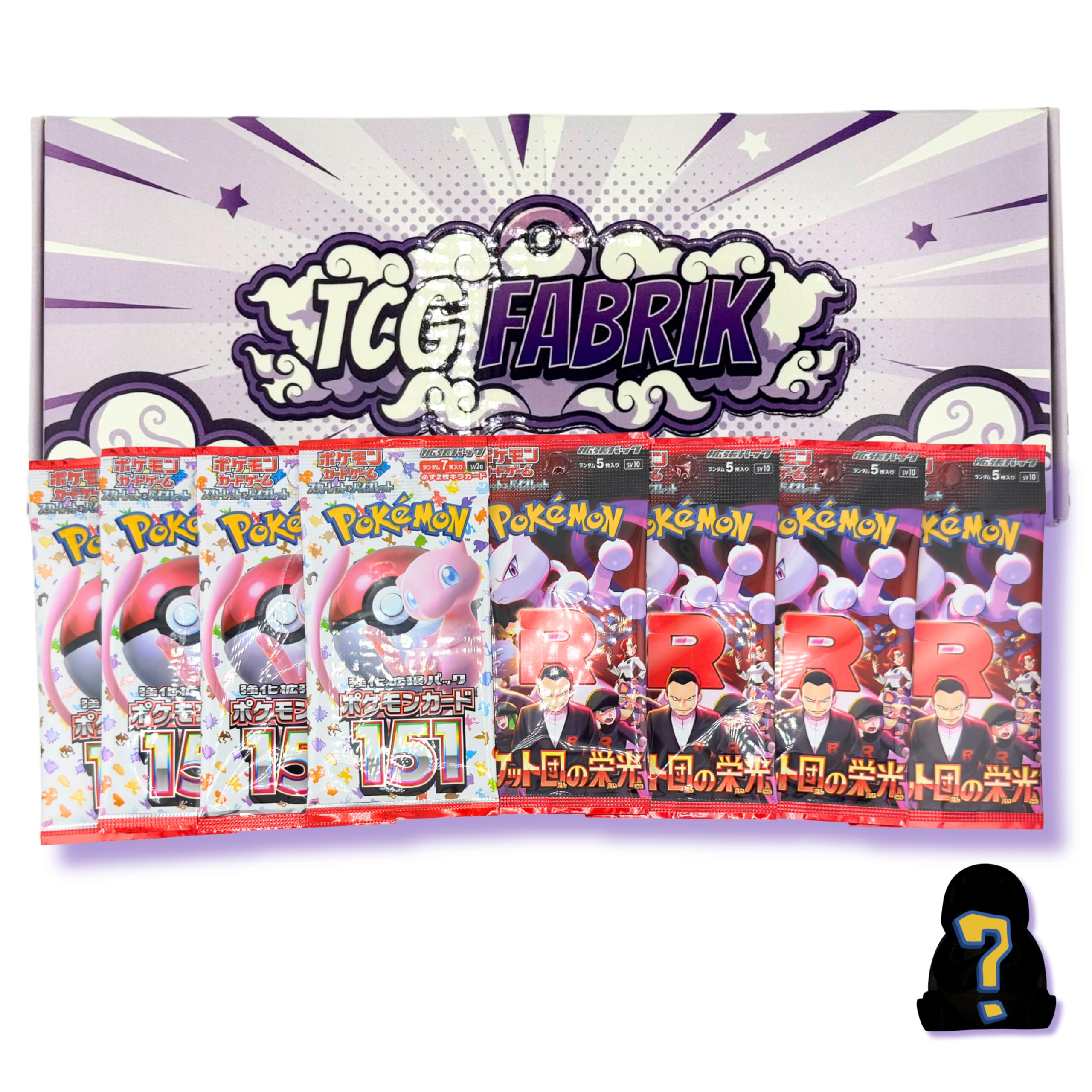 Japanese Packs for Pokemon Bundle Authentic Factory Sealed Booster Packs 8 Packs in Total 4X 151 4X Team