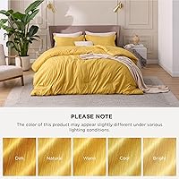 Vista 205 de Bedsure - Juego de edredón tamaño matrimonial de 3 piezas, teñido catiónico azul marino, ropa de cama para todo el año, 1 edredón de 82 x 86