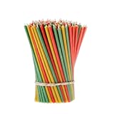 Danilovo Thin Taper Beeswax Candles - Honey-Scented&comma; Decorative Candles Ideal for Birthday Decoration or Church Prayers - 3 Colors Drip Free&comma; Tall & Smokeless Pack of 150 pcs&comma; 6&period;5 x 0&period;22 inch