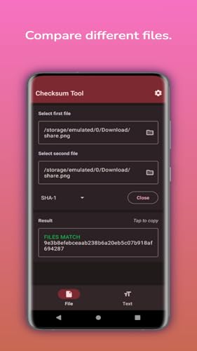 Checksum Tool Hash your files