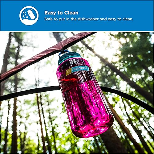 Miniatura 182 de Nalgene Sustain - Botella de agua de Tritan sin bisfenol A hecha con un 50 % de material derivado de restos de plástico, 32 fl oz, boca ancha