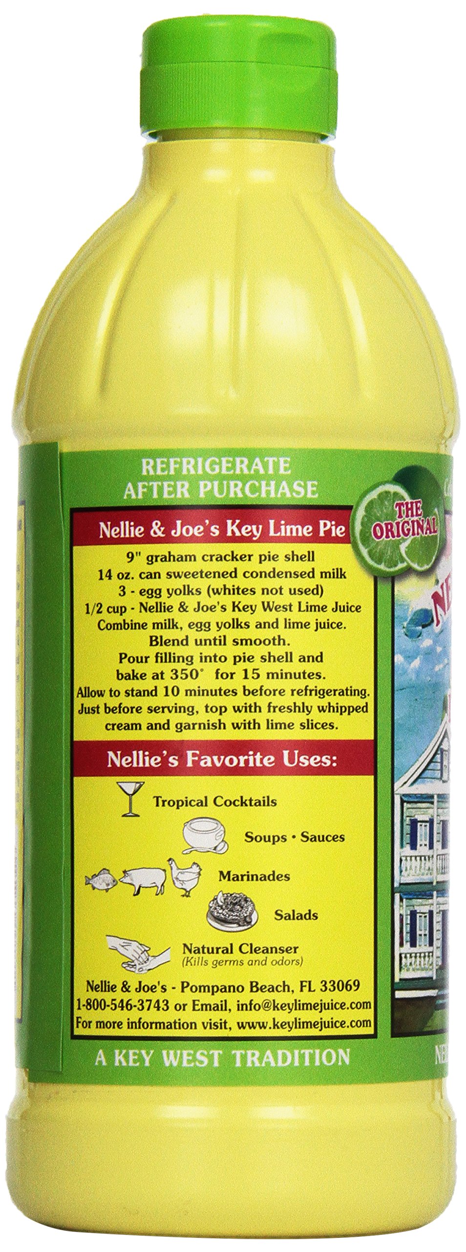 Nellie & Joe's, Key West Lime Juice, 16 Fl Oz Bottle
