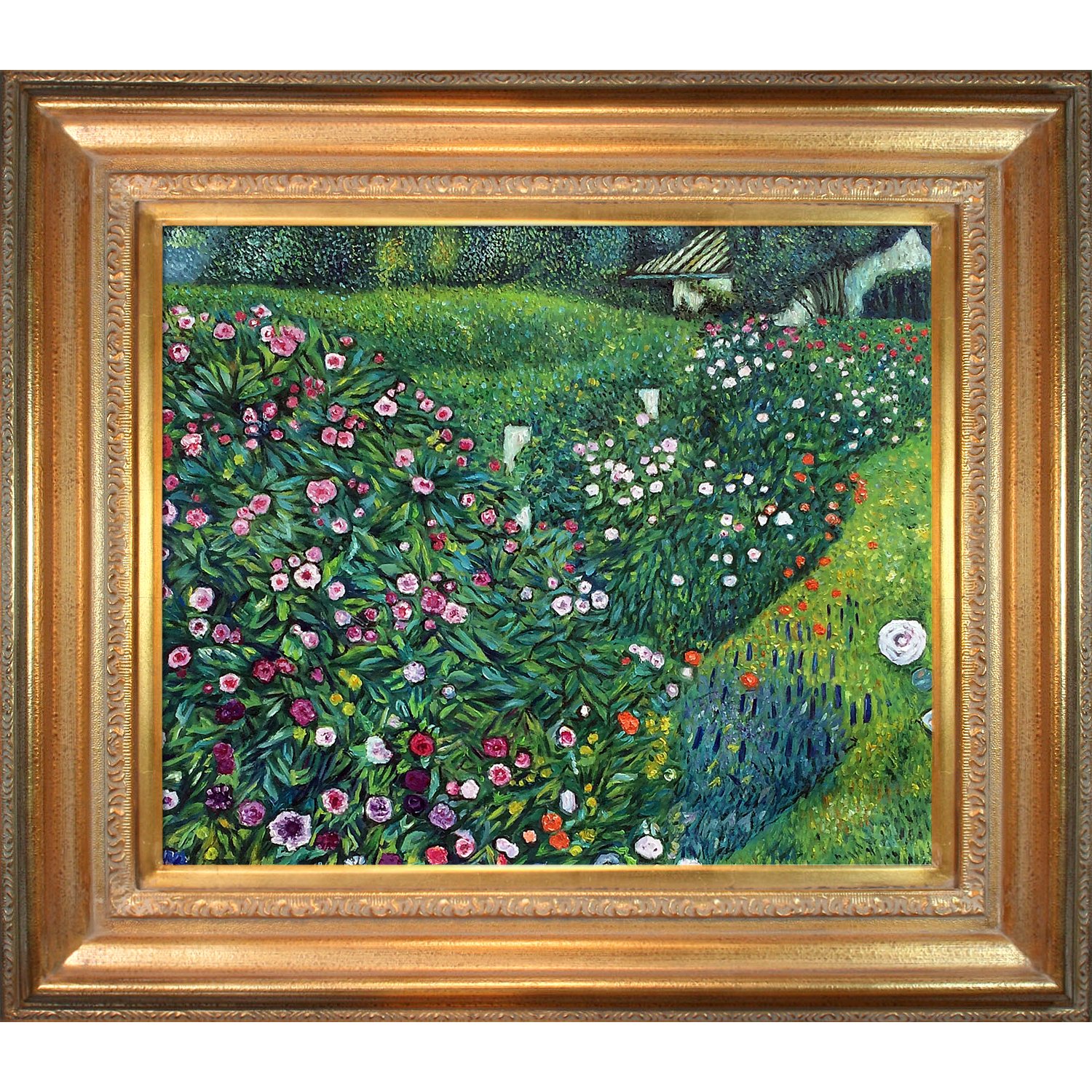 overstockArt Italian Horticulture Landscape, 1913 by Klimt with Mediterranean Gold Frame